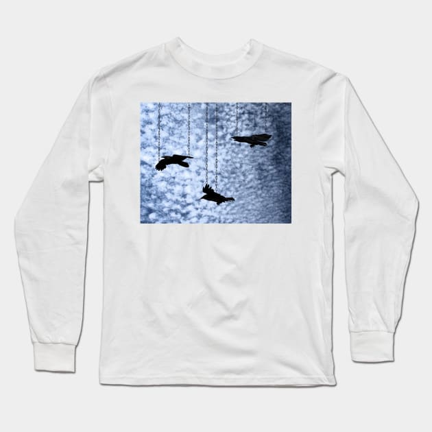 Even the Birds are Chained to the Sky Long Sleeve T-Shirt by Loveday101